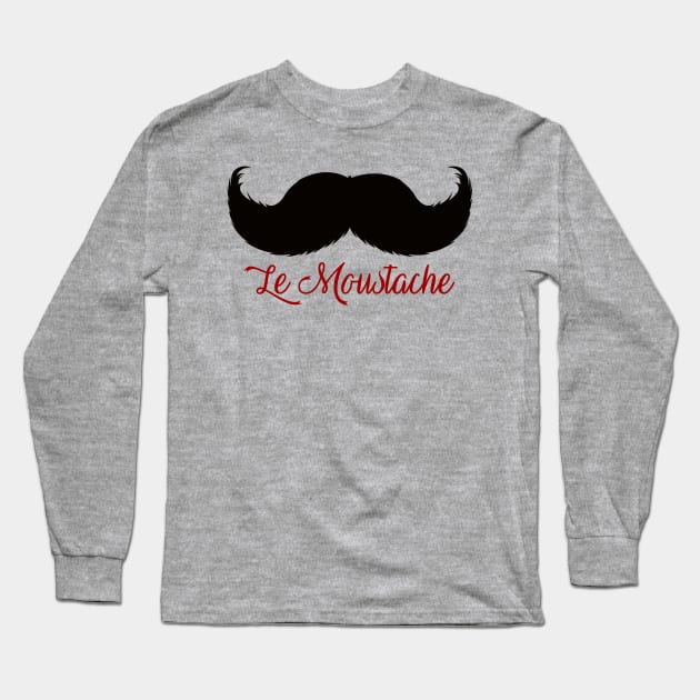 Moustache Long Sleeve T-Shirt by JasonLloyd